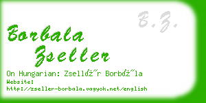 borbala zseller business card